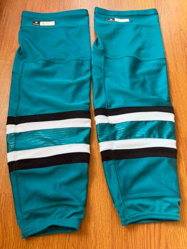 Fanatics SJ Sharks 2024/25 Pro Stock “Evolve” Teal socks