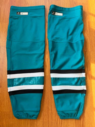 Fanatics SJ Sharks 2024/25 Pro Stock “Evolve” Teal socks