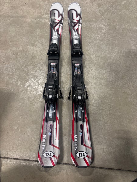 K2 Strike 124 cm Skis With Marker M2 10 Quikclik GW Bindings (New)