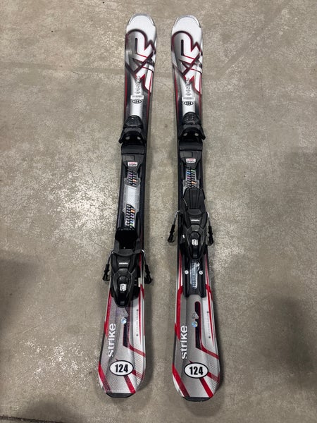 K2 Strike 124 cm Skis With Marker M2 10 Quikclik GW Bindings (New)