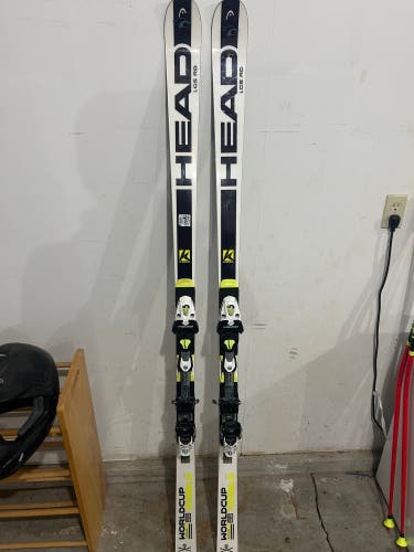 HEAD WC Rebels i.GS RD 188 cm Racing Skis With Bindings Max Din 16 (Used)