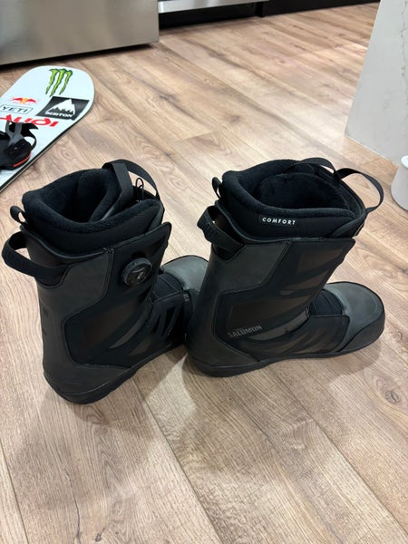 Men's Size M 11.5 (W 12.5) Salomon Launch BOA Snowboard Boots Medium Flex All Mountain (Used)