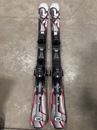 K2 Strike 124 cm Skis With Marker M2 10 Quikclik GW Bindings (New)