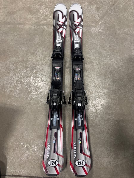 K2 Strike 124 cm Skis With Marker M2 10 Quikclik GW Bindings (New)