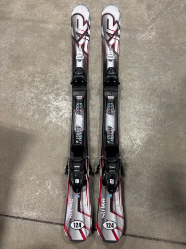 K2 Strike 124 cm Skis With Marker M2 10 Quikclik GW Bindings (New)