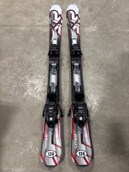 K2 Strike 124 cm Skis With Marker M2 10 Quikclik GW Bindings (New)