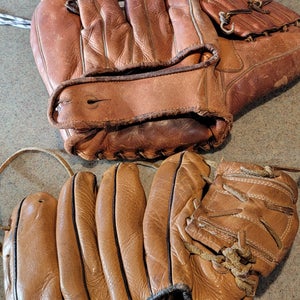 2 vintage RH Baseball Glove (Used)