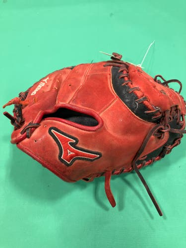 Red Adult Mizuno MVP Prime GXC50 RH Catcher's Baseball Glove 34" (Used)