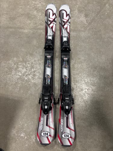 K2 Strike 124 cm Skis With Marker M2 10 Quikclik GW Bindings (New)