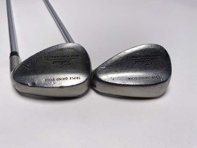 Titleist Triple Grind HP Soft Stainless Wedge Set 52* 56* DG Wedge Steel Mens RH