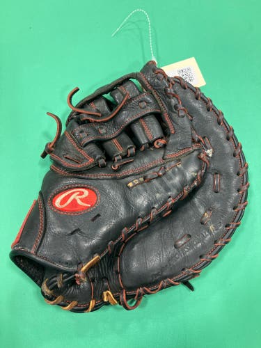 Black Rawlings R9 RH First Base Baseball Glove 12" (Used)