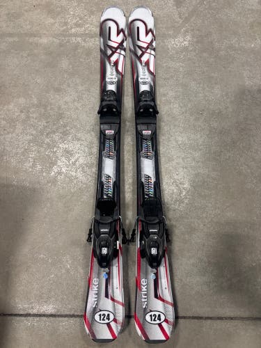 K2 Strike 124 cm Skis With Marker M2 10 Quikclik GW Bindings (New)