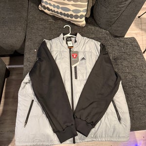 Gray Men's XXL Adidas Jacket (New)