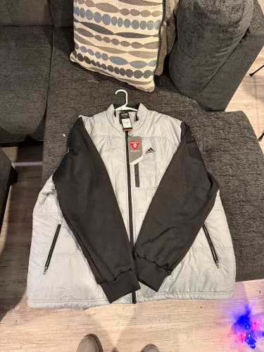 Gray Men's XXL Adidas Jacket (New)
