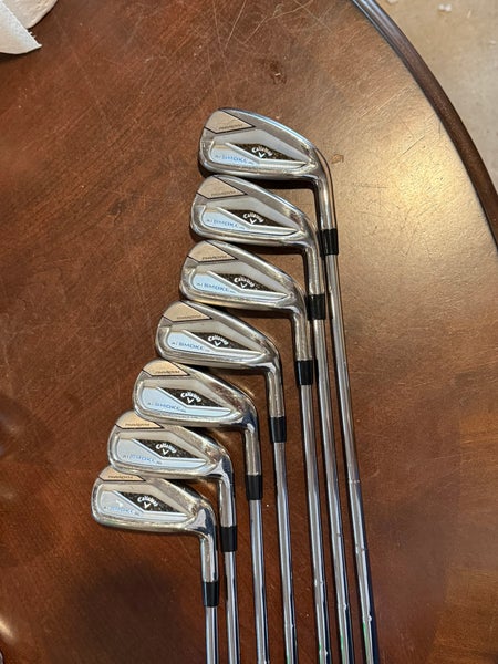 Men's Callaway Paradym Ai Smoke HL Right Handed Iron Set Stiff Flex Steel Shaft (Used)