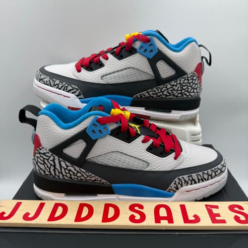 Nike Air Jordan Spizike Low SE Bordeaux Neutral Grey Varsity Maize IM7423-004 GS Sz 6Y
New With Box