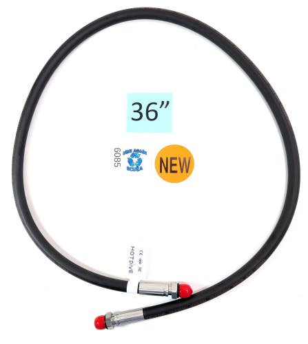 36" Male to Male Transfer, Fill Whip High Pressure HP Hose Scuba Dive 7/16" 91cm
