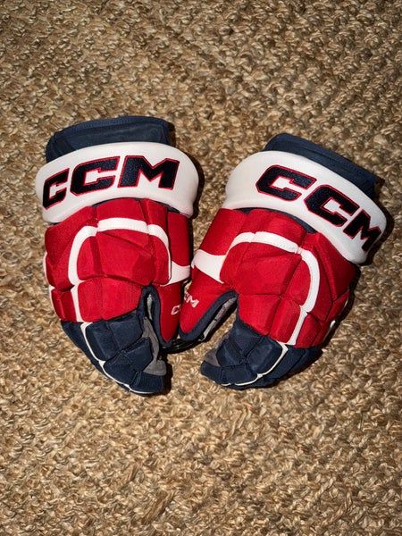 Washington Capitals Used Worn CCM HG12 Hockey Gloves 14” NHL
