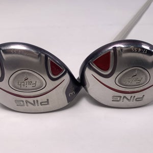 Ping Faith 3 & 5 Fairway Wood Set 18* 22* ULT200 Ladies Graphite Womens LH
