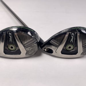 Callaway Epic 4 & 5 Hybrid Set 23* 26* UST Mamiya Recoil ES 780 F2 Senior RH