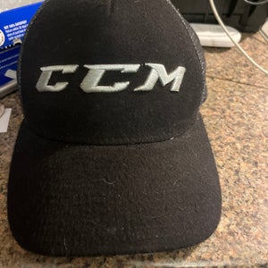 Black Adult Unisex One Size Fits All CCM Hat (Used)