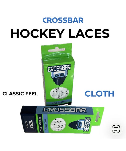 Crossbar Cloth Hockey Laces – 2 Pairs – New