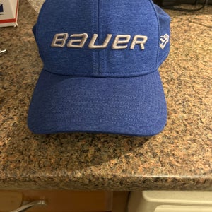 Blue and Gray New Era Men's Small / Medium Bauer Hat (Used)