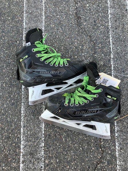 Intermediate Bauer Elite Hockey Goalie Skates Size 4 (Used)