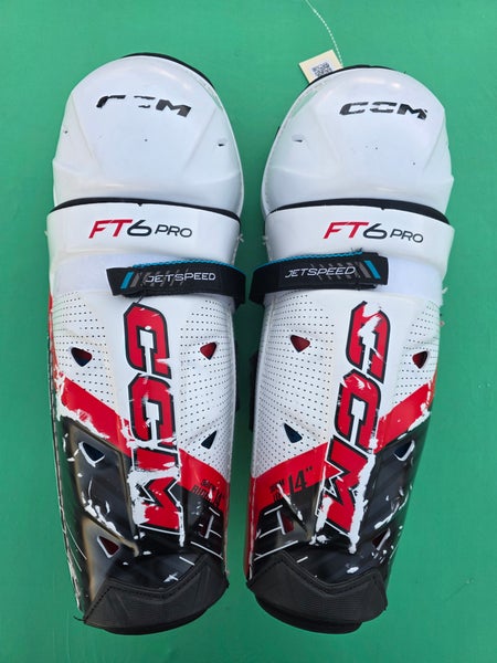 Senior CCM JetSpeed FT6 Pro Shin Pads 14" (Used)