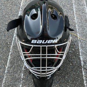 Black Senior Bauer NME 7 Goalie Mask (Used)