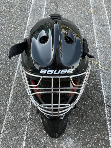 Black Senior Bauer NME 7 Goalie Mask (Used)