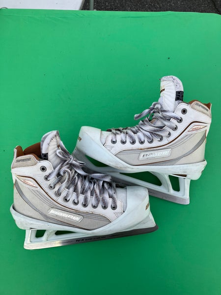 Senior Bauer Supreme One80 Hockey Goalie Skates Extra Wide Width 7.5 (Used)