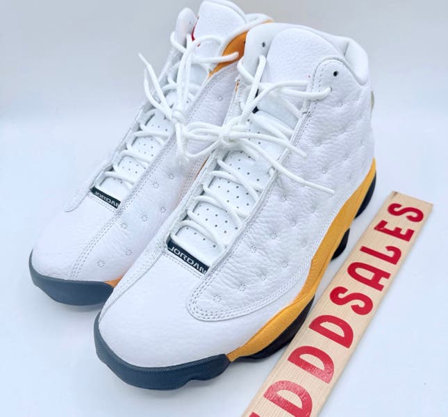 Nike Air Jordan 13 Retro Del Sol Yellow White Black 414571-167 Men’s Sz 8.5 NEW Nike Air Jordan 13 Retro Del Sol Yellow White Black 414571  main image 4