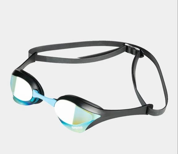 Arena Cobra Ultra Mirror Swipe Swim goggles aqua/black AntiFOG Hi PERFORMANCE