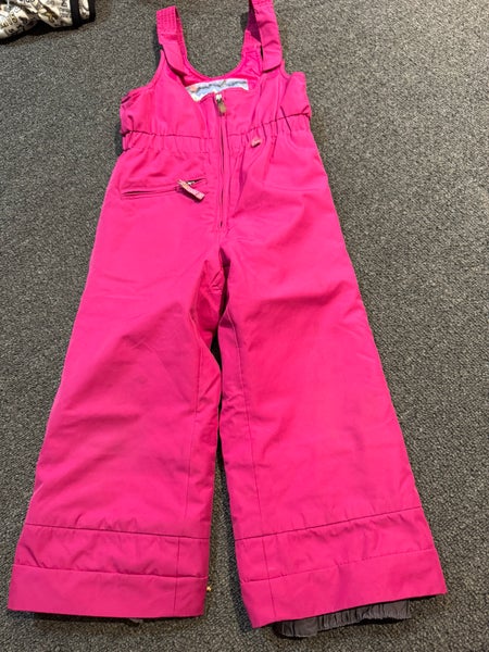 Obermeyer girls' pink insulated snow bib pants Size 4