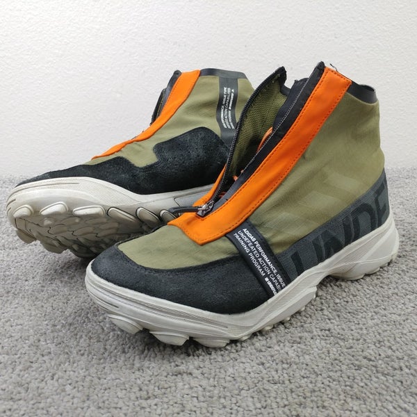 Adidas X UNDEFEATED GSG9 Mens Size 7.5 Hiking Zip Up Olive Cargo Sneakers