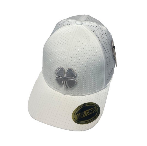 NEW Black Clover Live Lucky Perf #14 White Fitted S/M Golf Hat/Cap