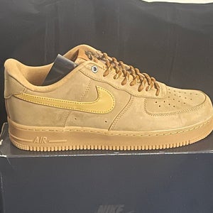 Men's Size 12 Nike Air Force 1 Flax Wheat Gum Light Brown (New)