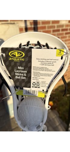 Youth Stick Mini Lacrosse Sticks & Ball Set (New)