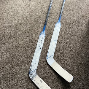 2 Senior True HZRDUS 9X4 Regular Goalie Sticks 24.5" Paddle Pro Stock (Used)