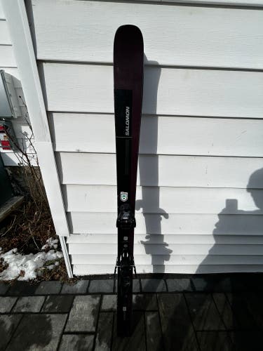 Men's 2023 Salomon Stance 90 168 cm All Mountain Skis With Bindings Max Din 11 (Used)