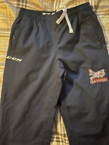 (Used) Spitfires CCM Youth Kids Size Junior Large Hockey Pants Warmup Windbreaker