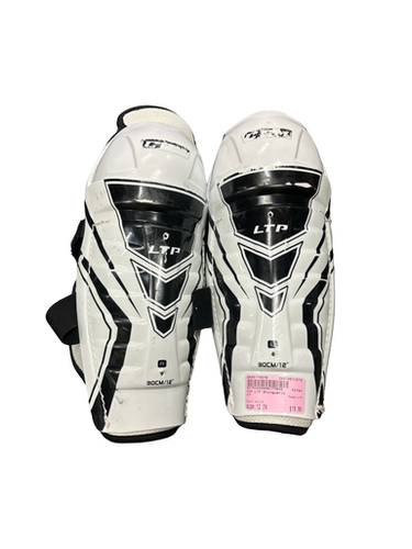 Used CCM LTP Junior Shin Guards White 12" 11613-S000174578