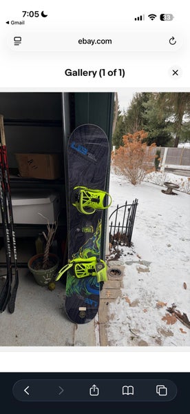 Men's Lib Tech Skate Banana Snowboard All Mountain With Bindings 153 cm (New)