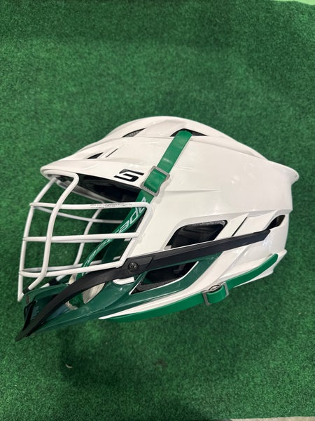White & Green Adult Cascade S Helmet (Used) | OSFM