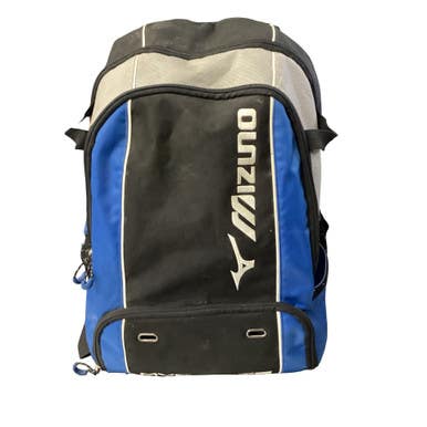 Used Mizuno MVP ELITE BACKPACK BB/SB Player Backpack Black And Royal Blue 11760-S000086183