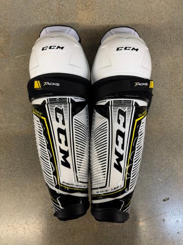 New CCM Tacks Classic Pro Shin Pads | Size Senior 15"