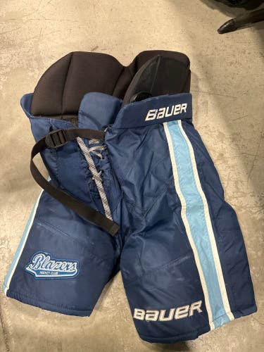 Blue Bauer Custom Nexus Elite Hockey Pants Blazers Hockey Club (Used) | Senior Small