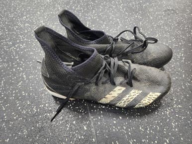 Used Adidas PREDATOR Soccer Cleats Black And White Senior 8 11849-S000035489