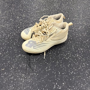 Used New Balance FREEZE LAX Cleats Mens White youth 4.5 11849-S000035590